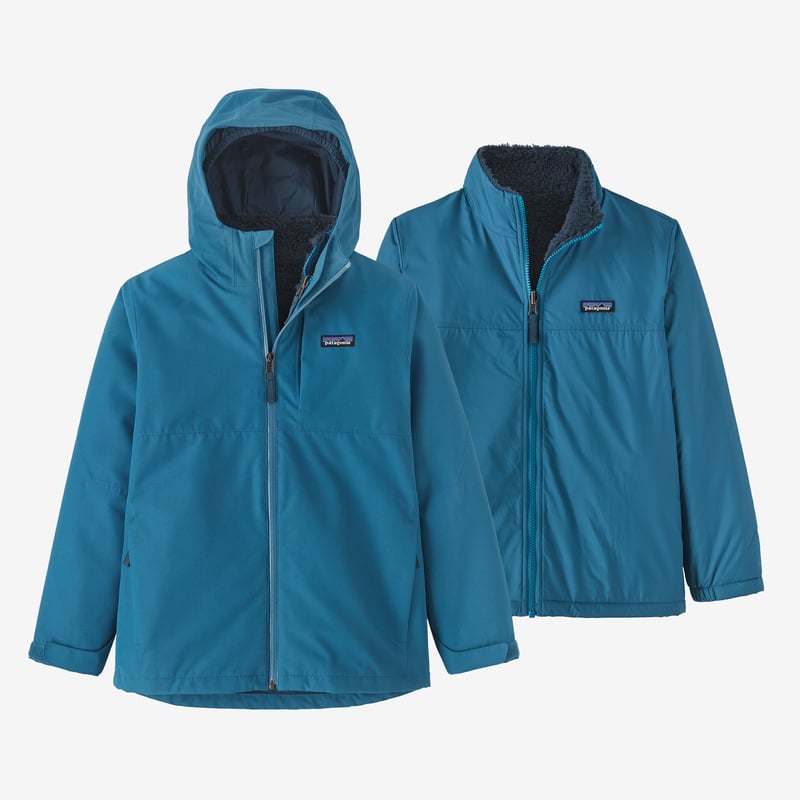 Patagonia Boys' 4-in-1 Everyday Jacket - Wavy Blue
