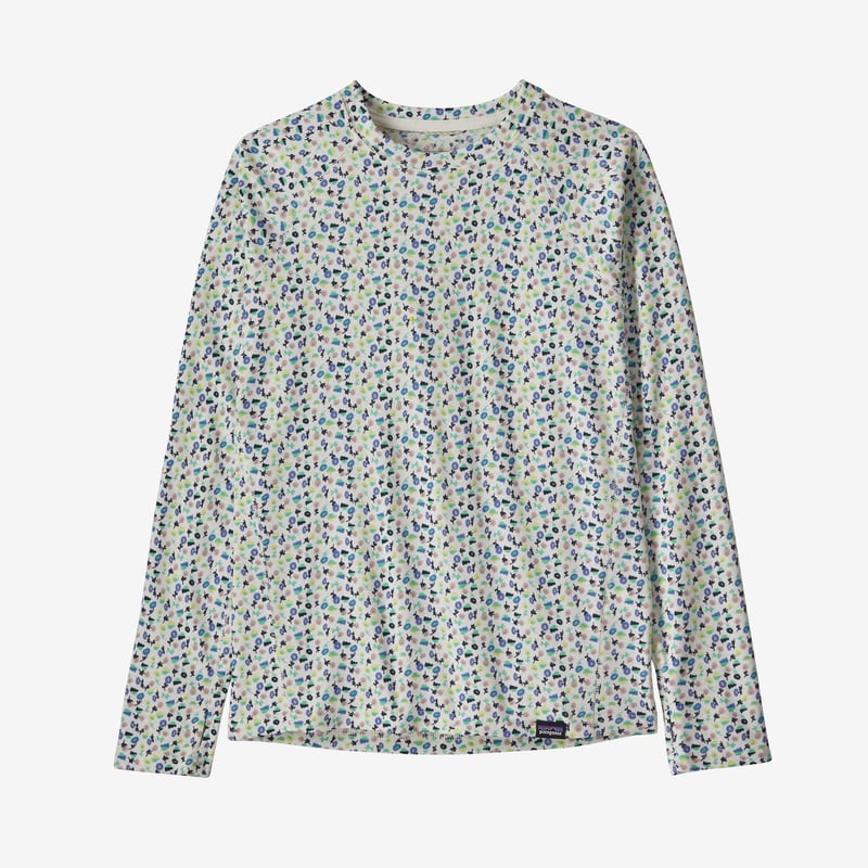 Patagonia Kids' Capilene® Midweight Crew - Liten: Birch White