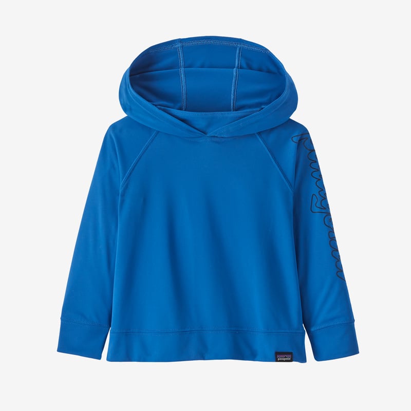 Patagonia Baby Capilene® Cool Daily Hoody - Fitz Script: Bayou Blue