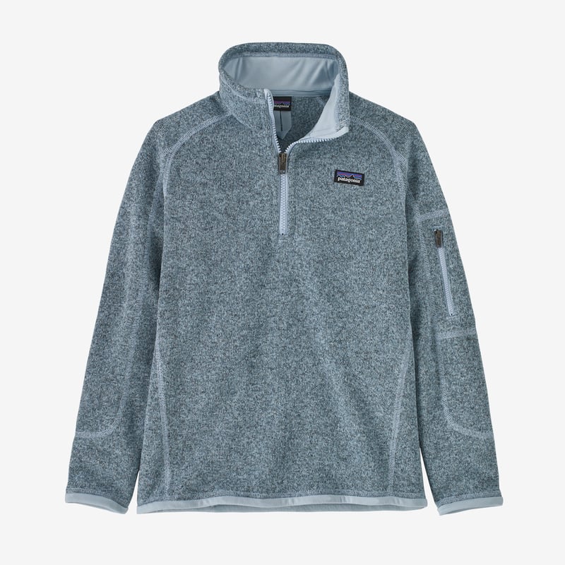 Patagonia Girls' Better Sweater® 1/4-Zip Fleece - Steam Blue