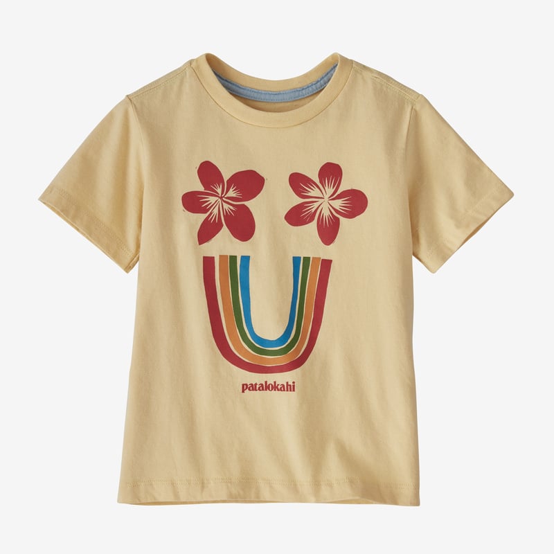Patagonia Baby Regenerative Organic Certified™ Cotton Graphic T-Shirt - Patalokahi Bow Jr: Oat White