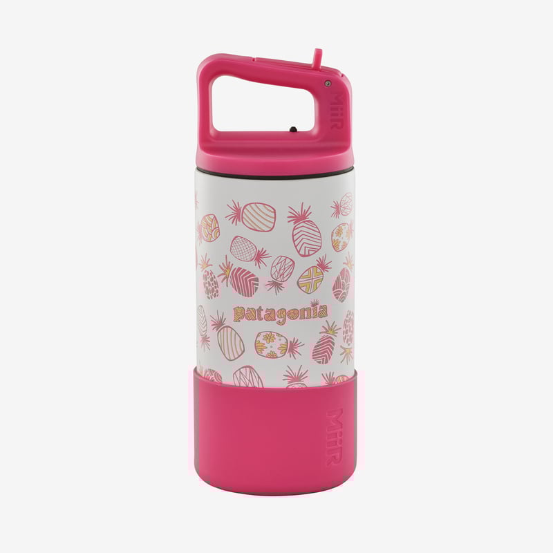 Patagonia MiiR® Kids' Pineapple 12-oz Wide Mouth Bottle - Pink