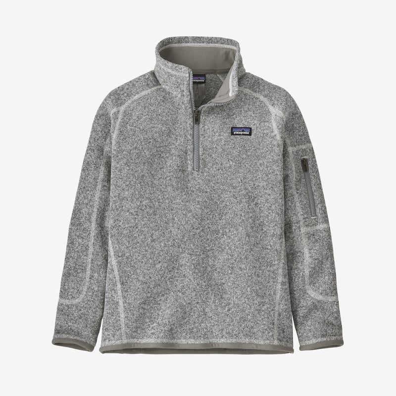 Patagonia Girls' Better Sweater® 1/4-Zip Fleece - Birch White