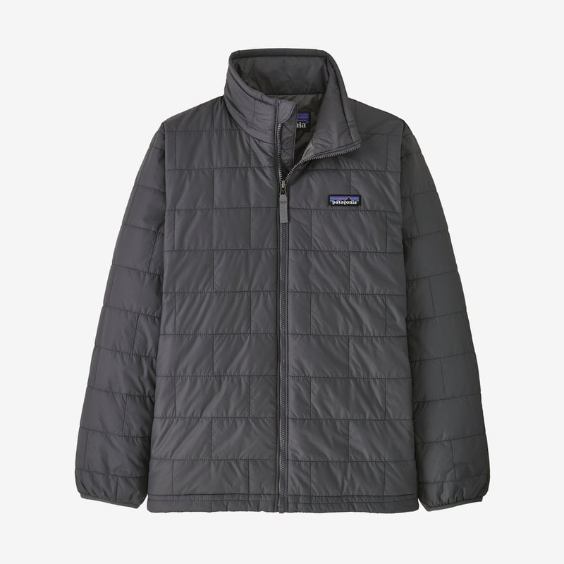 Patagonia Boys' Nano Puff® Jacket - Forge Grey w/Noble Grey