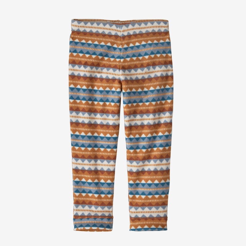 Patagonia Baby Micro D® Fleece Bottoms - Diamond Stripe: Light Plume Grey