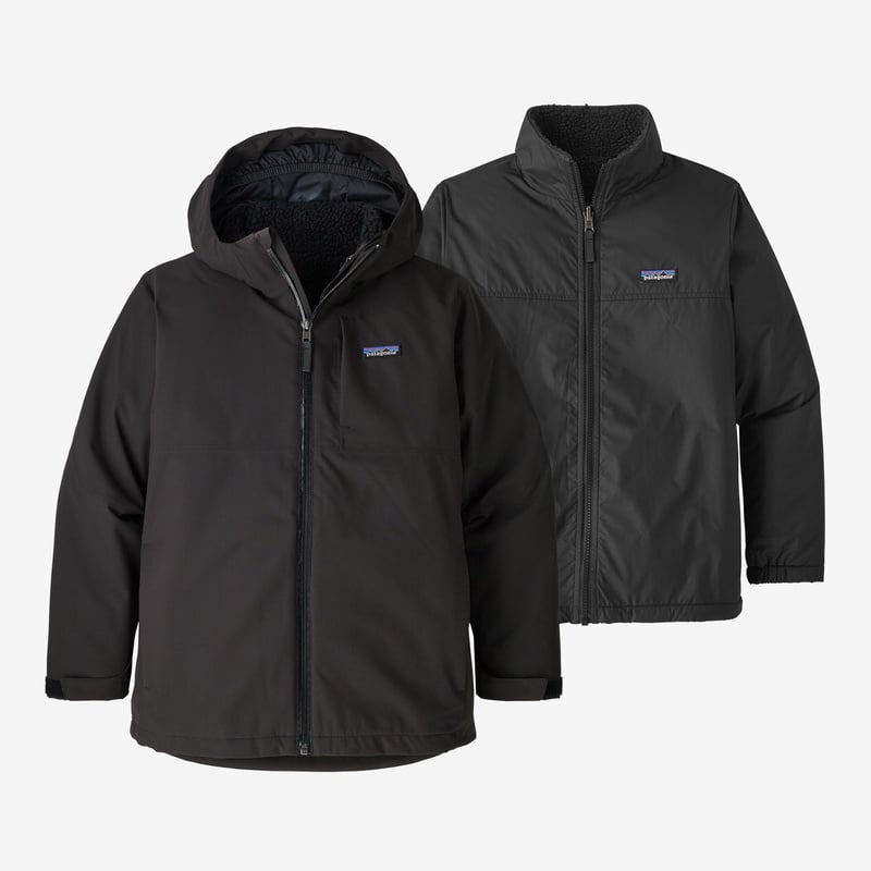 Patagonia Boys' 4-in-1 Everyday Jacket - Black