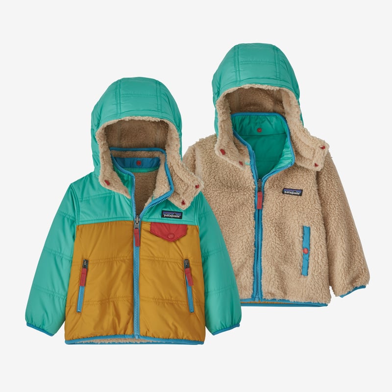 Patagonia Baby Reversible Tribbles Hoody - Cabin Gold