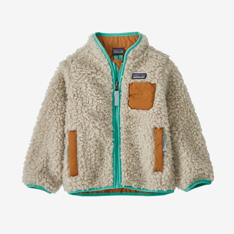 Patagonia Baby Retro-X® Fleece Jacket - Natural w/Umber Brown