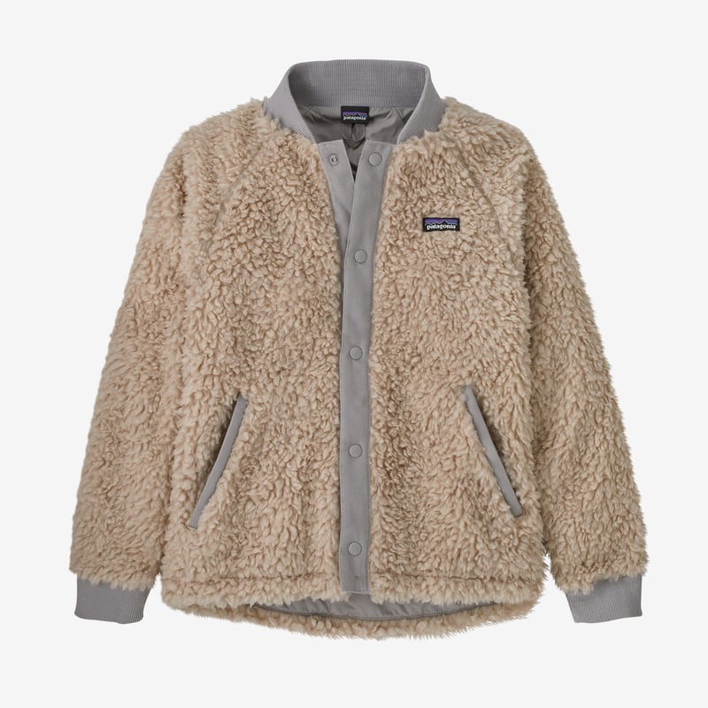 Patagonia Girls' Retro-X® Fleece Bomber Jacket - Cornice Grey