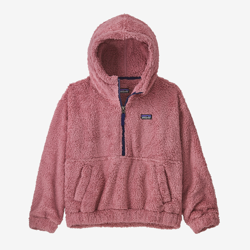 Patagonia Girls' Los Gatos Fleece Hoody Sweatshirt - Light Star Pink