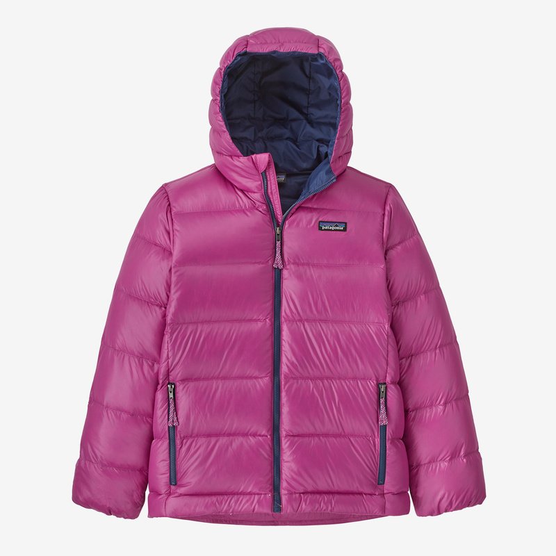 Patagonia Kids' Hi-Loft Down Sweater Hoody - Amaranth Pink