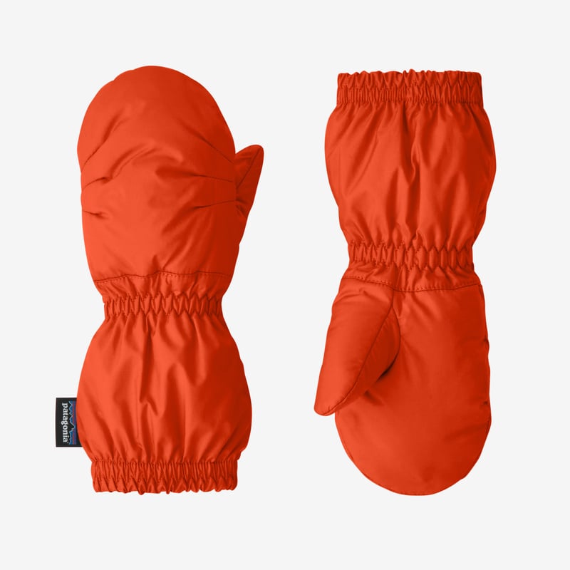 Patagonia Baby Puff Mitts - Metric Orange