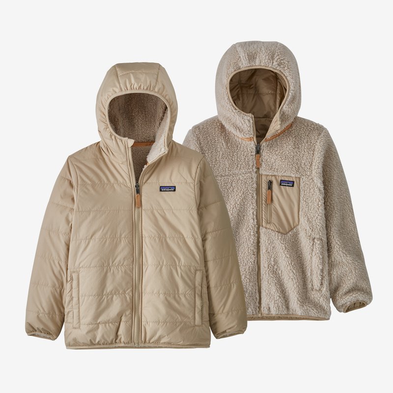 Patagonia Kids' Reversible Ready Freddy Hoody - Oar Tan