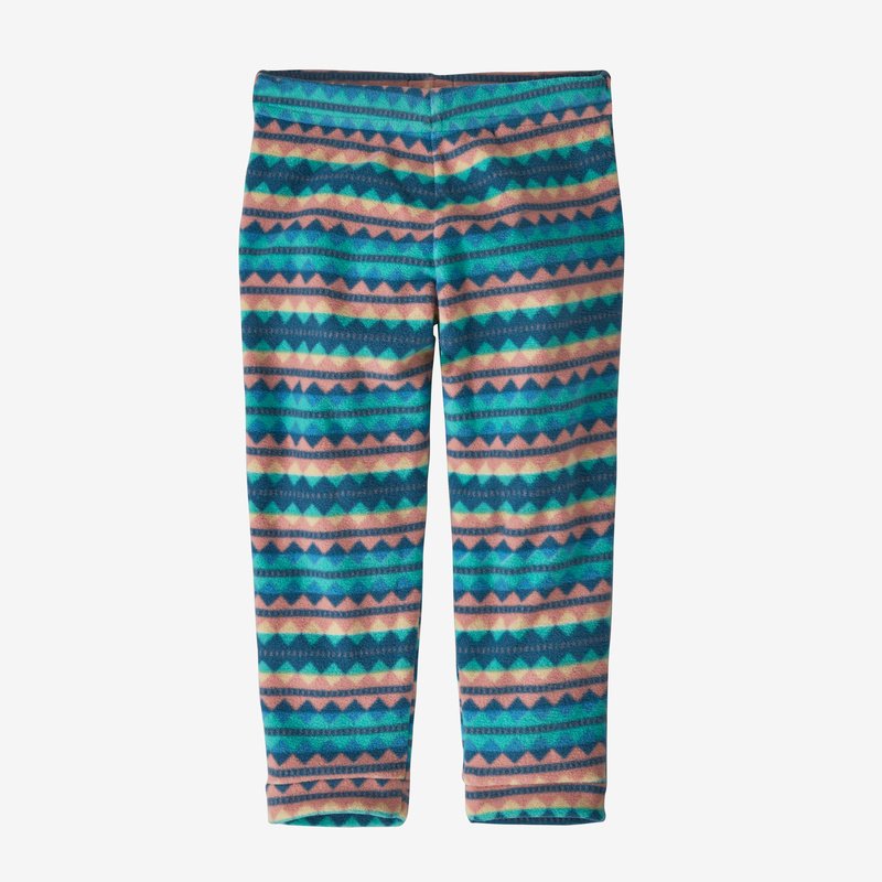 Patagonia Baby Micro D® Fleece Bottoms - Diamond Stripe: Fresh Teal