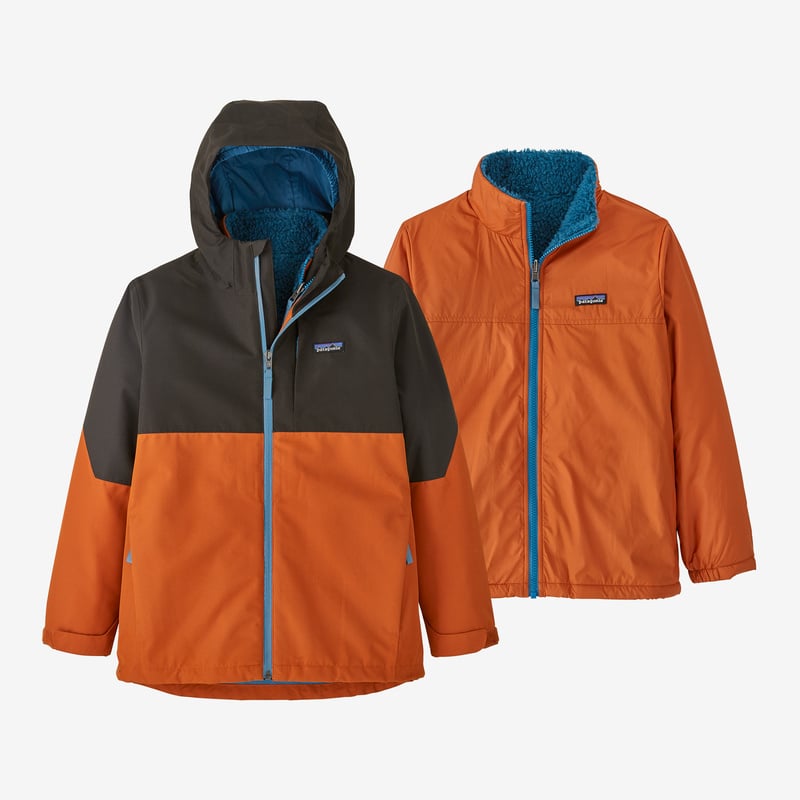 Patagonia Boys' 4-in-1 Everyday Jacket - Sandhill Rust