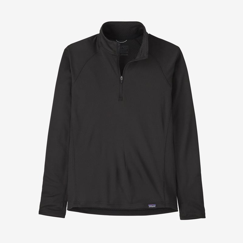 Patagonia Kids' Capilene® Midweight Zip-Neck - Black