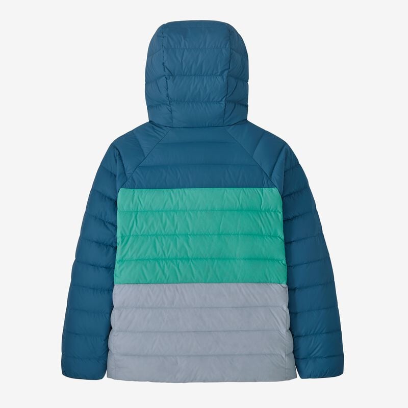 Patagonia Kids' Reversible Down Sweater Hoody - Treeline: New Navy