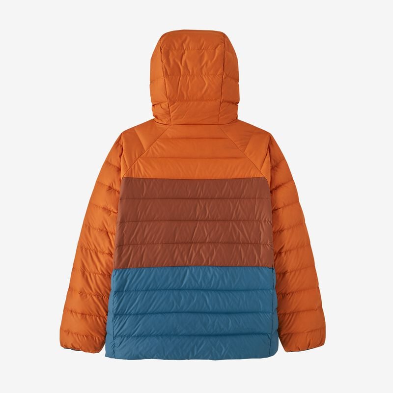 Patagonia Kids' Reversible Down Sweater Hoody - Treeline: New Navy