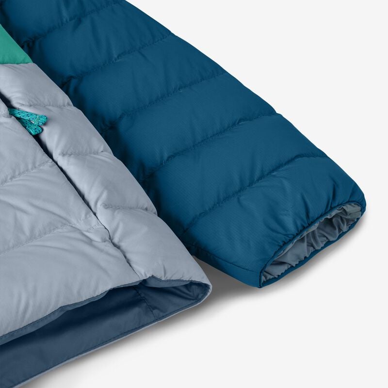 Patagonia Kids' Reversible Down Sweater Hoody - Treeline: New Navy
