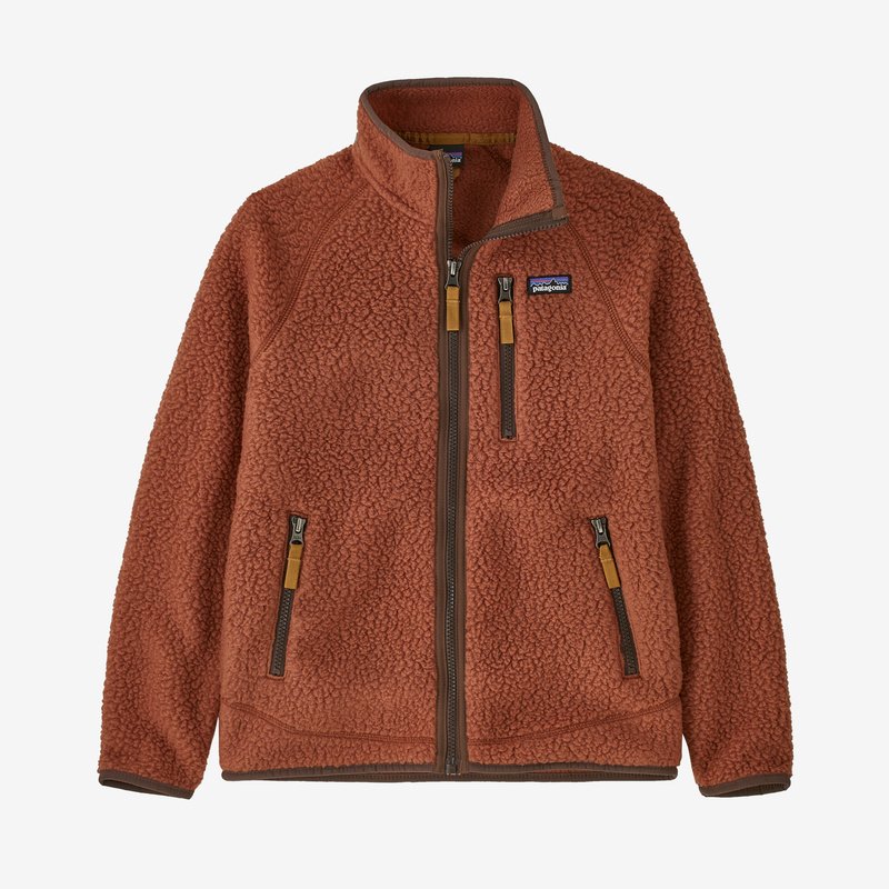 Patagonia Kids' Retro Pile Fleece Jacket - Sisu Brown