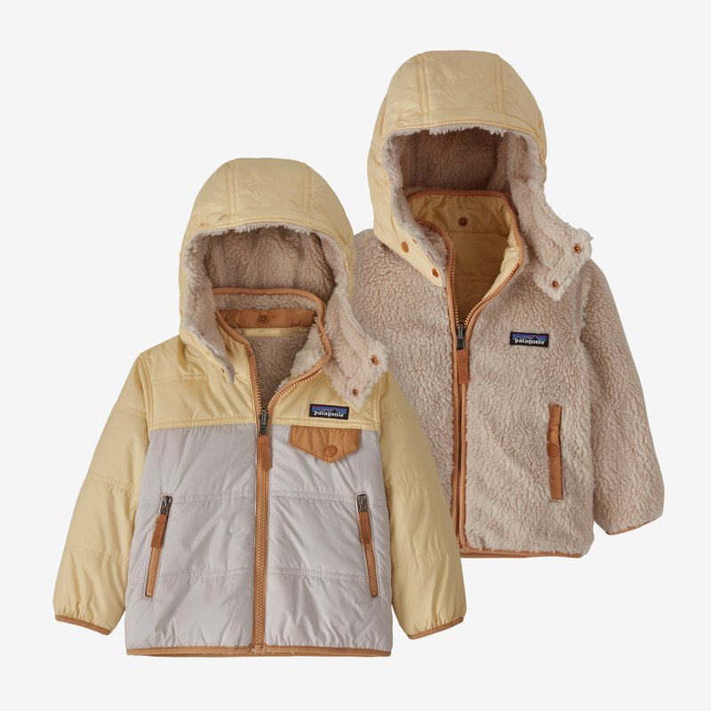 Patagonia Baby Reversible Tribbles Hoody - Cornice Grey