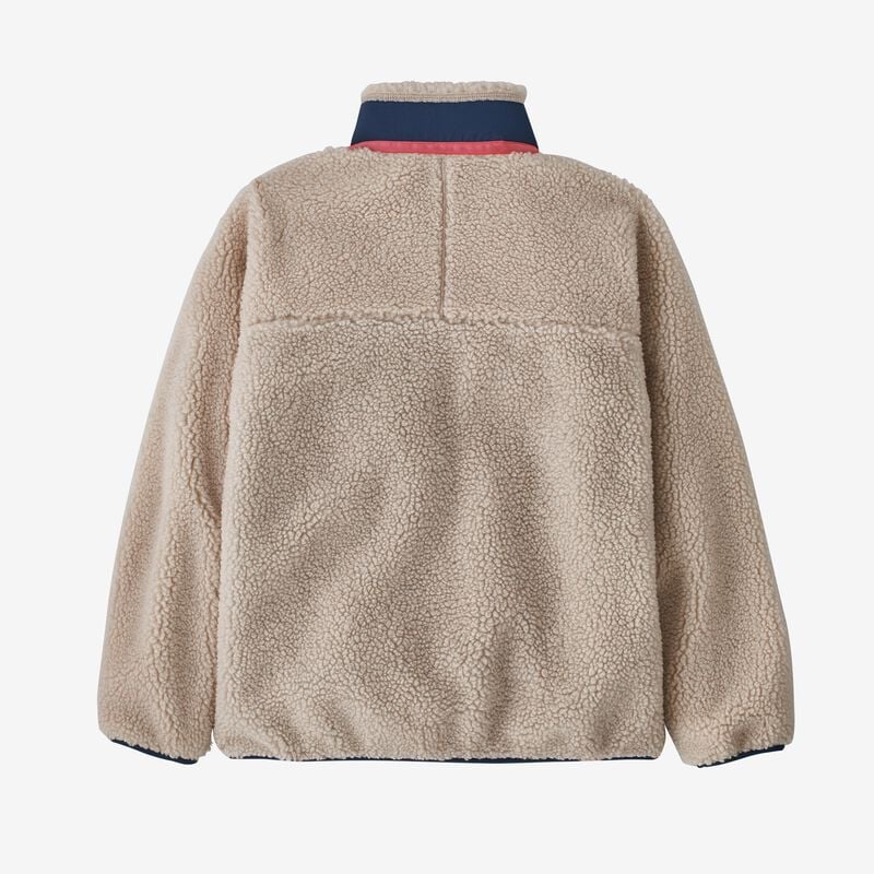 Patagonia Kids' Retro-X® Fleece Jacket - Natural w/Stone Blue