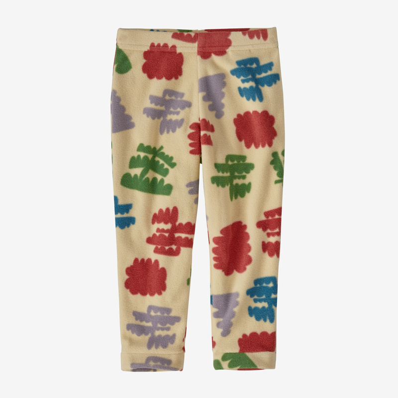 Patagonia Baby Micro D® Fleece Bottoms - Joshua Geo: Oat White