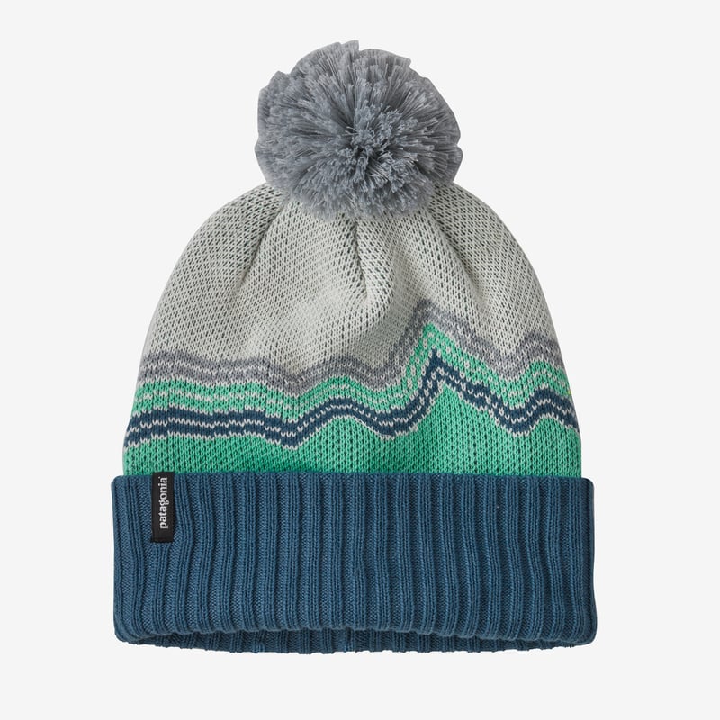 Patagonia Kids' Powder Town Beanie - Ridge Rise Knit: Fresh Teal