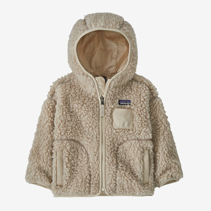 Patagonia Baby Retro-X® Fleece Hoody - Natural w/Natural