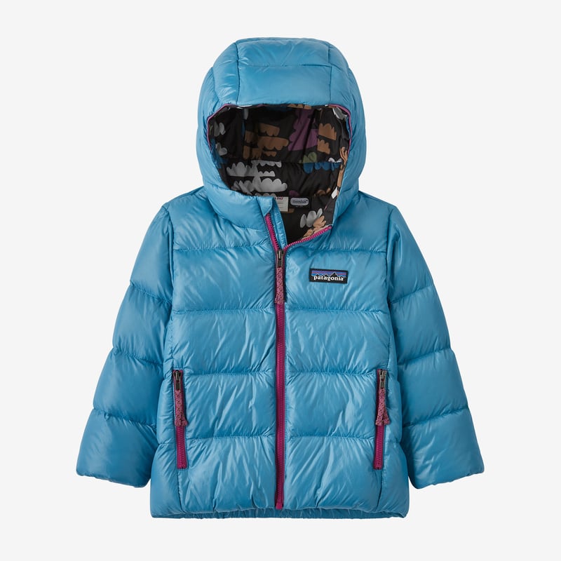 Patagonia Baby Hi-Loft Down Sweater Hoody - Anacapa Blue
