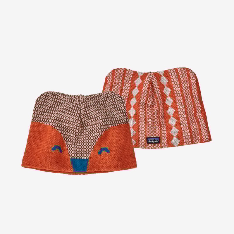 Patagonia Baby Animal Friends Beanie - Beanie Fox: Henna Brown