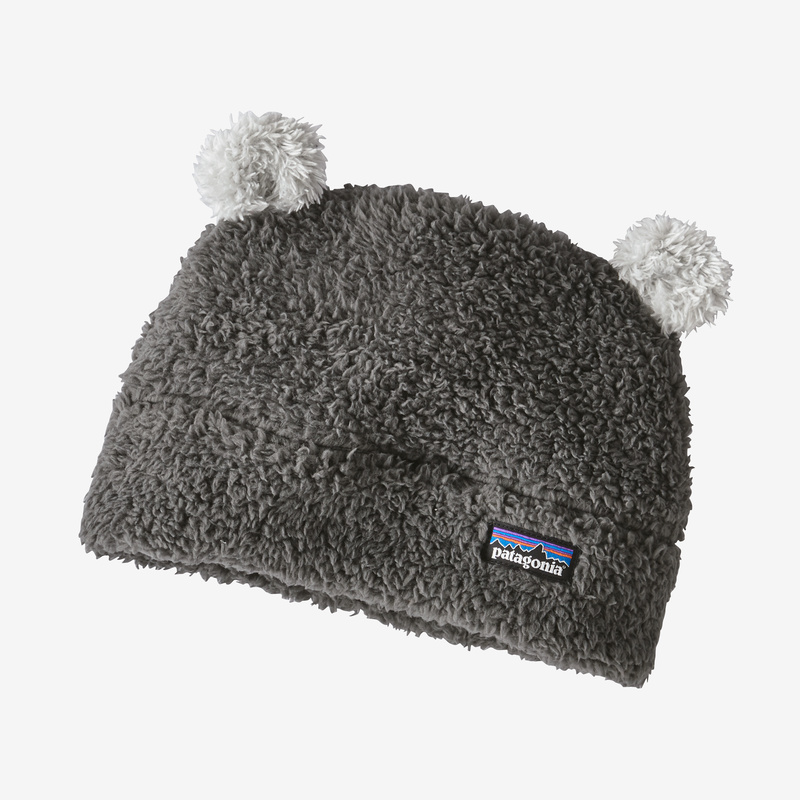 Patagonia Baby Furry Friends Fleece Hat - Forge Grey w/Drifter Grey