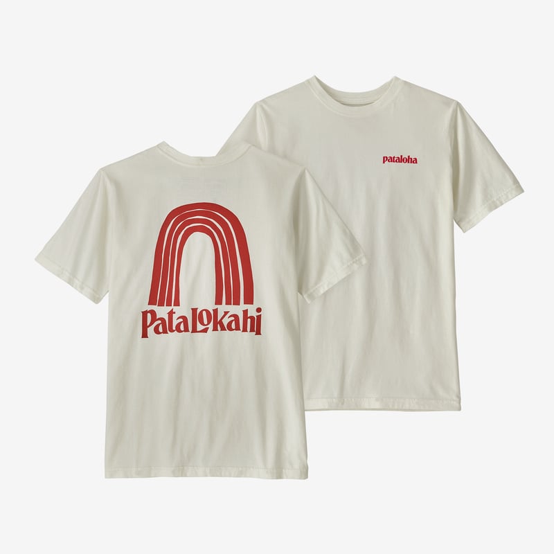 Patagonia Kids' Regenerative Organic Certified™ Cotton Graphic T-Shirt - Patalokahi Bow: Birch White