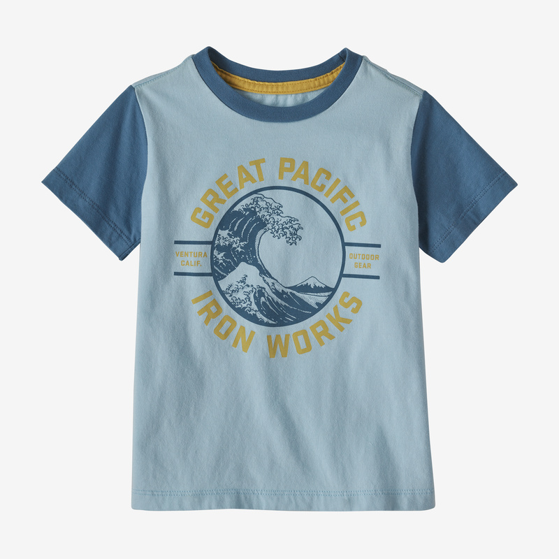 Patagonia Baby Regenerative Organic Certified™ Cotton Graphic T-Shirt - GPIW Crest: Fin Blue