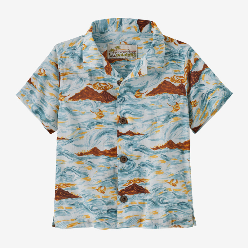 Patagonia Baby Pataloha® Shirt - Island Currents: White