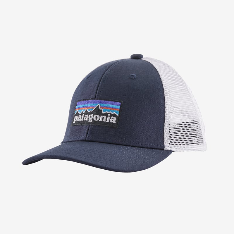 Patagonia Kids' Trucker Hat - P-6 Logo: Navy Blue