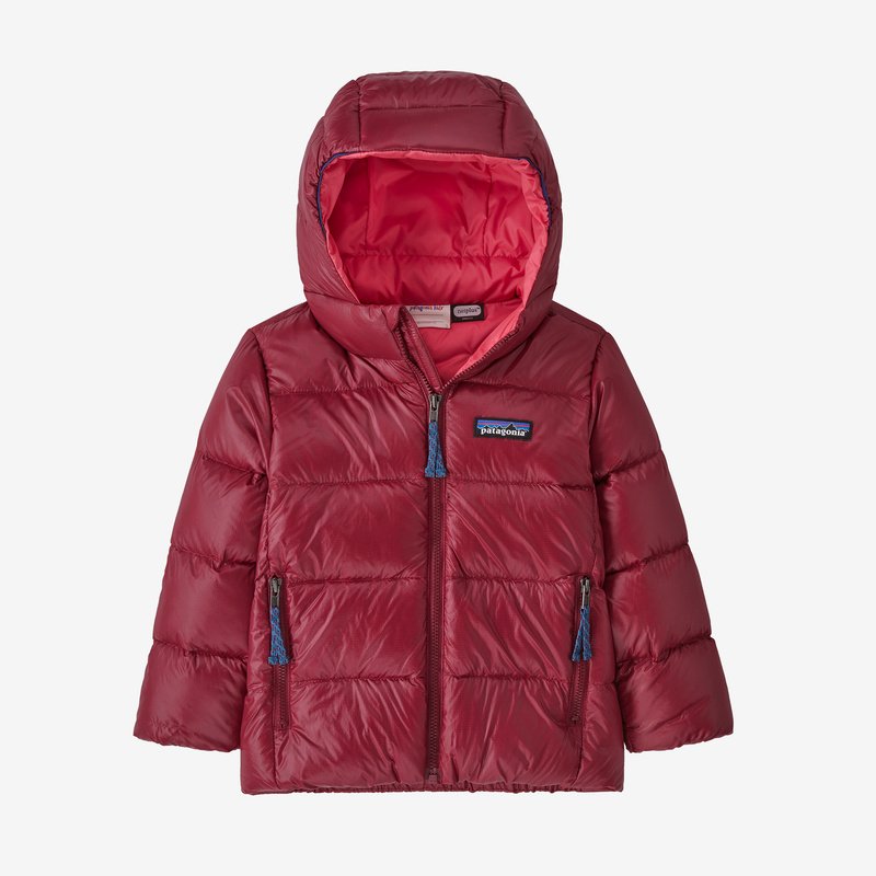 Patagonia Baby Hi-Loft Down Sweater Hoody - Wax Red