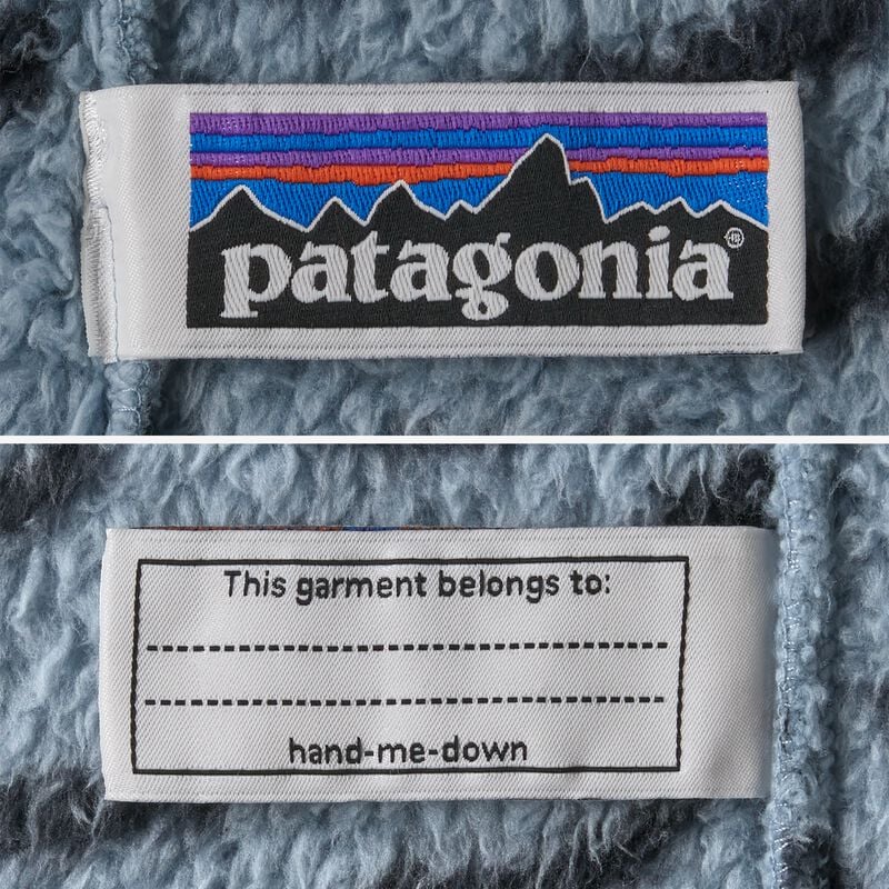 Patagonia Baby Furry Friends Bunting - Birch White