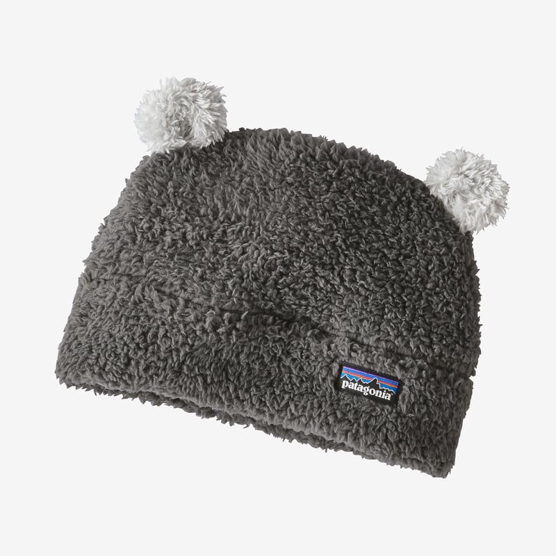 Patagonia Baby Furry Friends Fleece Hat - Forge Grey w/Drifter Grey
