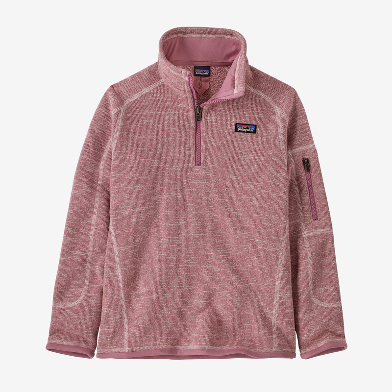 Patagonia Girls' Better Sweater® 1/4-Zip Fleece - Seafan Pink