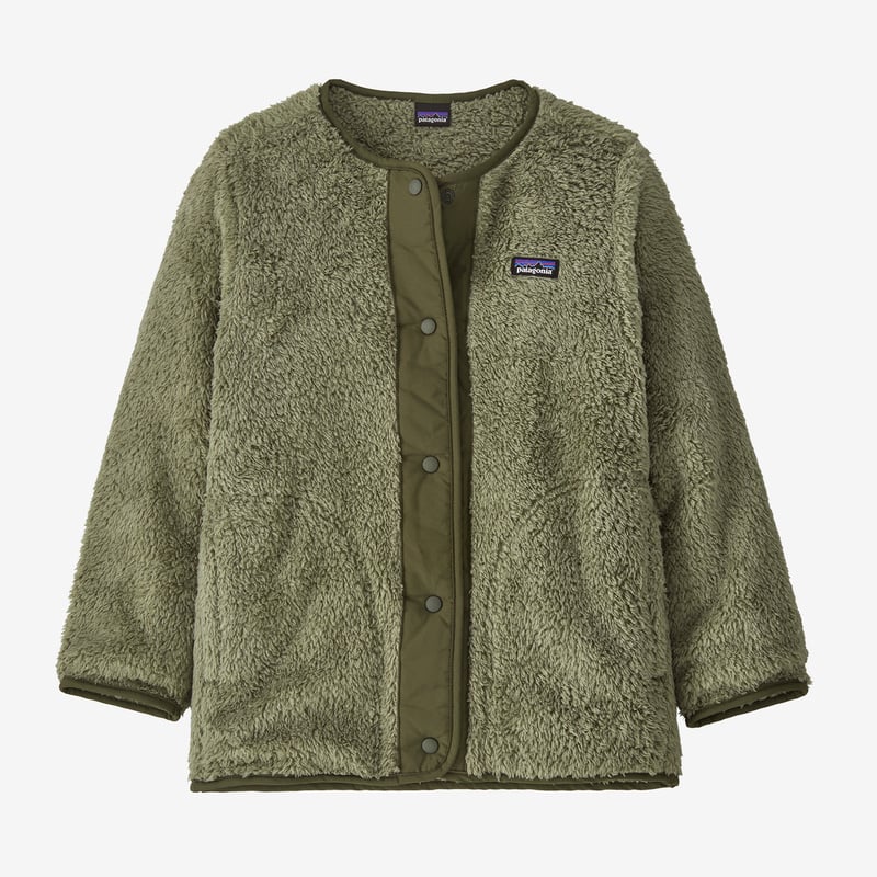 Patagonia Girls' Los Gatos Fleece Cardigan - Garden Green