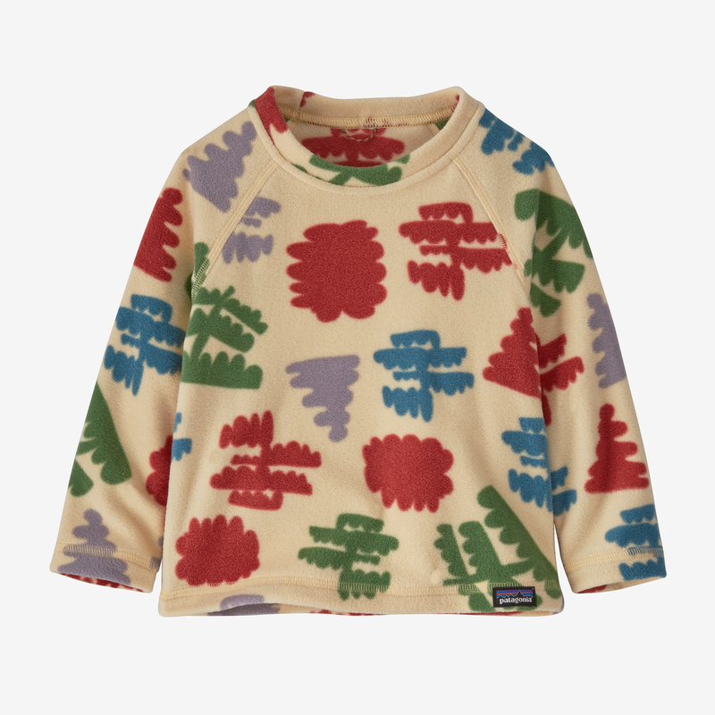 Patagonia Baby Micro D® Fleece Crew - Joshua Geo: Oat White