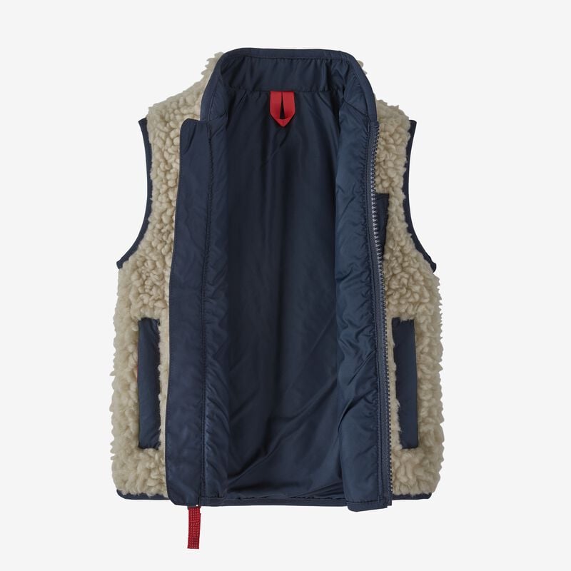Patagonia Baby Retro-X® Fleece Vest - Natural w/Umber Brown