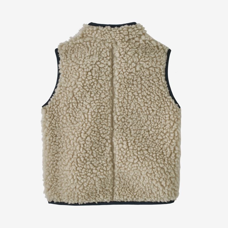 Patagonia Baby Retro-X® Fleece Vest - Natural w/Umber Brown