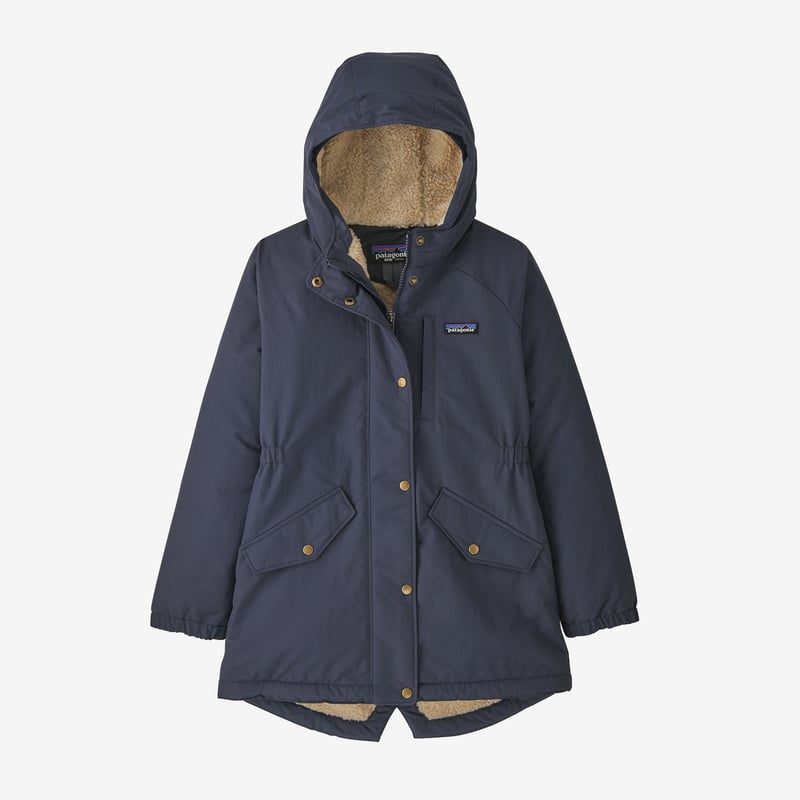Patagonia Girls' Insulated Isthmus Parka - Smolder Blue