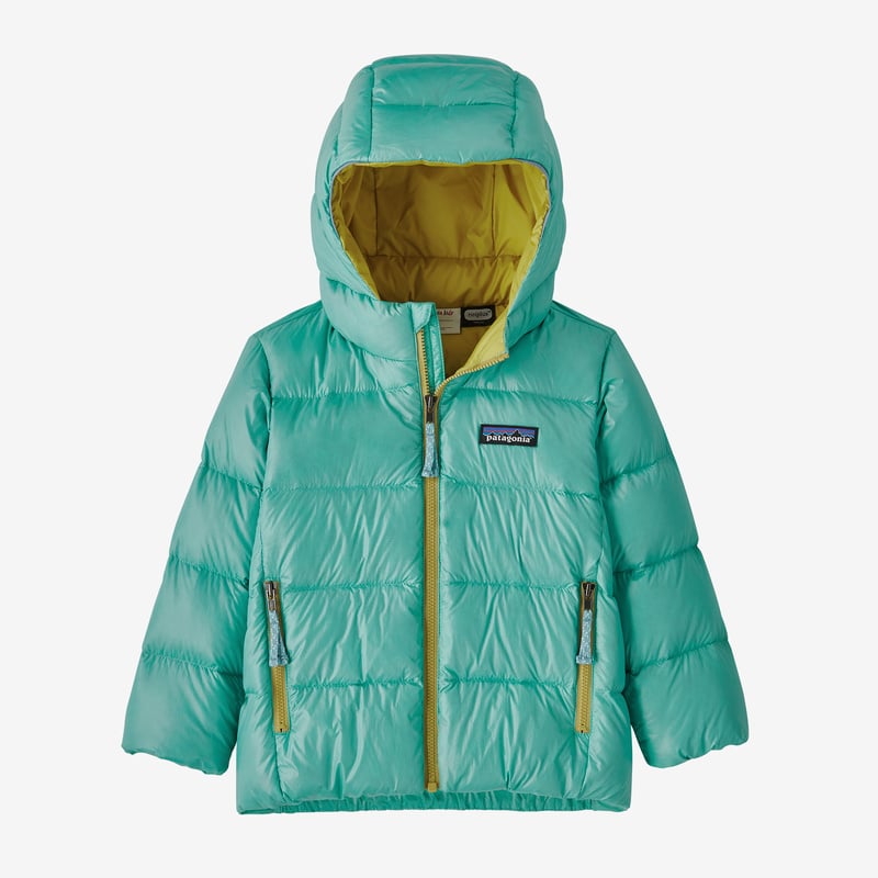 Patagonia Baby Hi-Loft Down Sweater Hoody - Fresh Teal