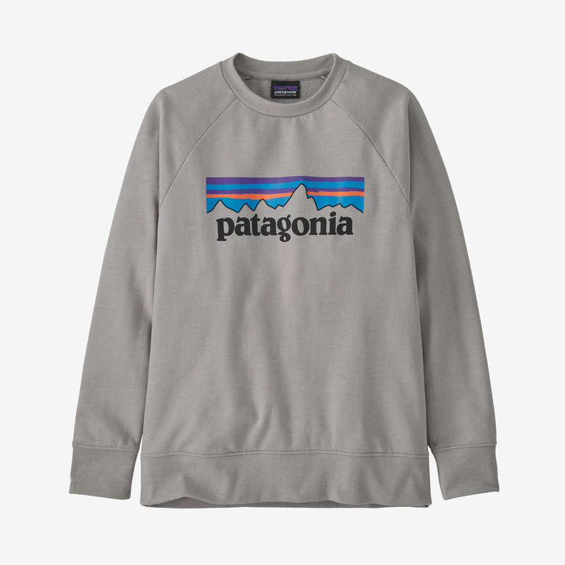 Patagonia Kids' Lightweight Crew Sweatshirt - P-6 Logo: Drifter Grey