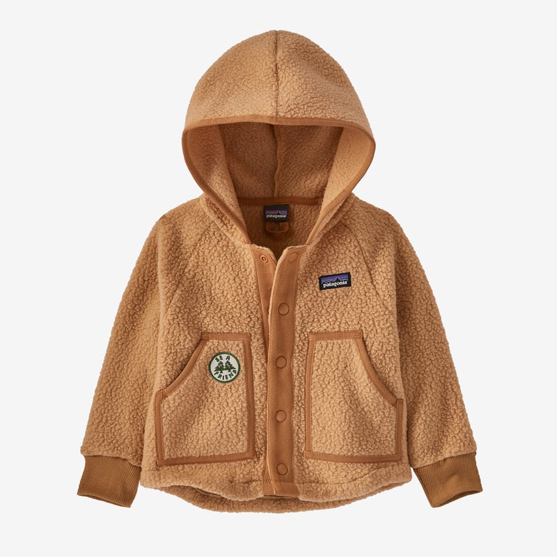 Patagonia Baby Retro Pile Fleece Jacket - Be a Friend: Dark Camel