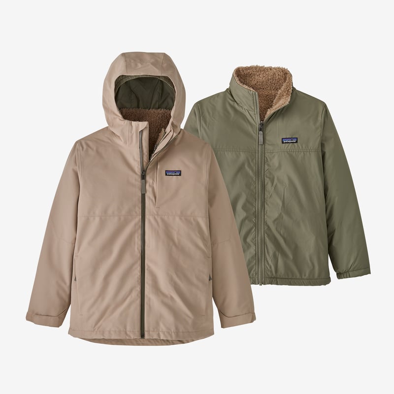 Patagonia Boys' 4-in-1 Everyday Jacket - Oar Tan