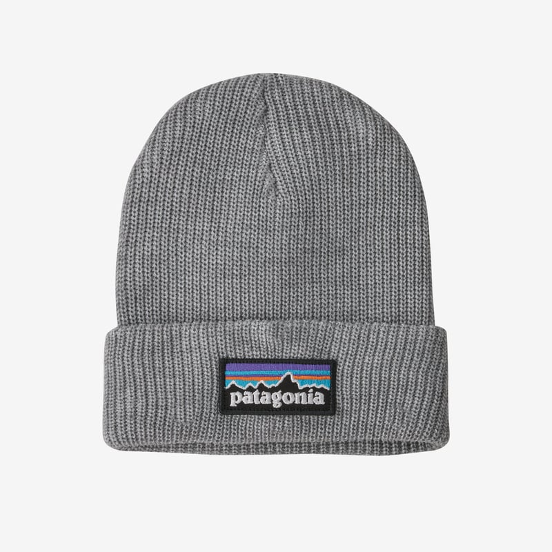 Patagonia Kids' Logo Beanie - P-6 Logo: Steam Blue